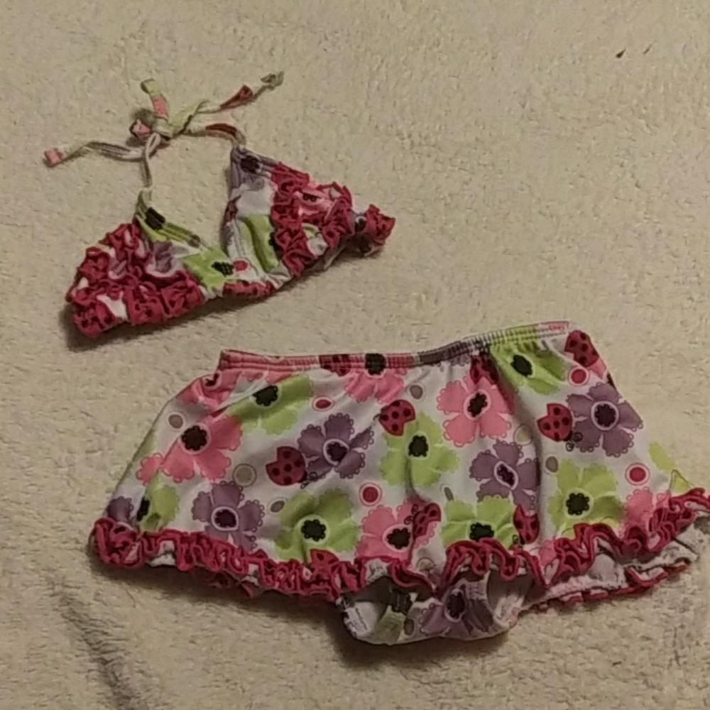 Girls tropic sun swimsuit size 18m